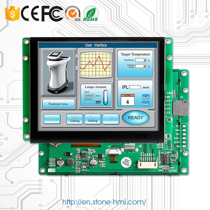  MCU Interface Serial LCD Module 10.4 inch Touch Panel with Controller + Program for Industrial Control