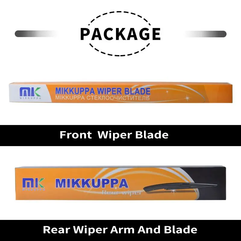 Mikkuppa Front And Rear Wiper Blades For Audi A4 Avant B9 2015 2016 2017 2018 Natural Rubber Windshield Auto Car Accessories | Автомобили