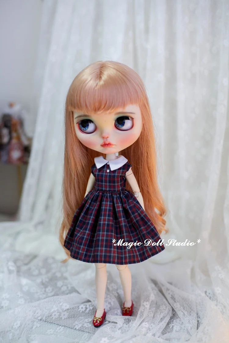 [MG688] Новинка года Neoblythe куклы наряды# черный жилет в сетку платье для Neoblythe Azone OB24 куклы в розницу