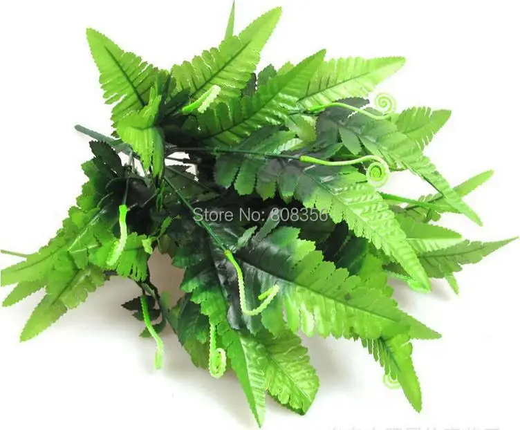 Искусственные зеленые растения 8 шт. имитация папоротника листья зелени для