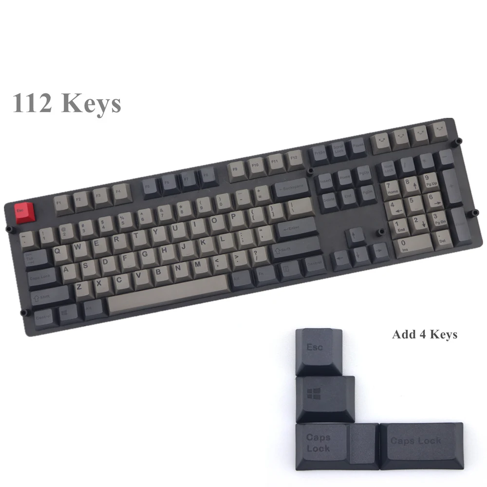 

Dolch Thick PBT keycaps 108 Keys Keycap For Cherry MX Switches Dye subbed key cap Cherry Profile