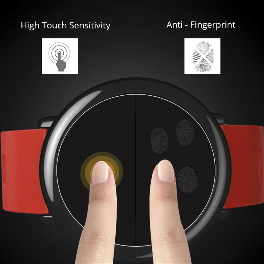 2 PCS / 1 for Xiaomi Huami Amazfit Pace Tempered Glass Screen Protector Film Smart Watch ABAY | Электроника