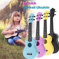 21 inch colorful acoustic ukulele uke 4 strings hawaii guitar guitarra musical instrument for kids children beginner