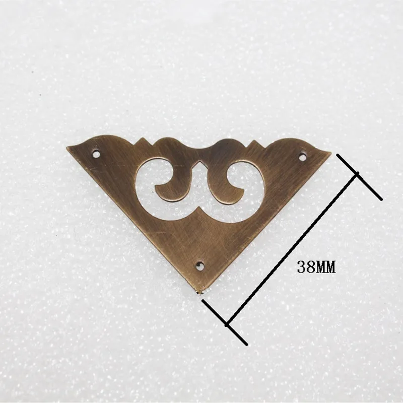 Латунные 38 мм боковые углы фотоэлемента треугольник филе подарок высококлассный