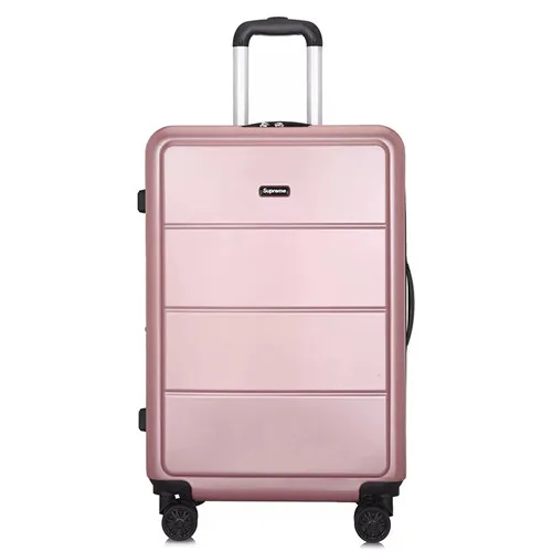 Rose gold KLQDZMS 20/22/24/26/28 дюймов ABS+ PC бленда для объектива в Бизнес багаж на ролликах износостойкие Путешествия сумка на колесиках, чемодан на колесах - Цвет: Rose gold