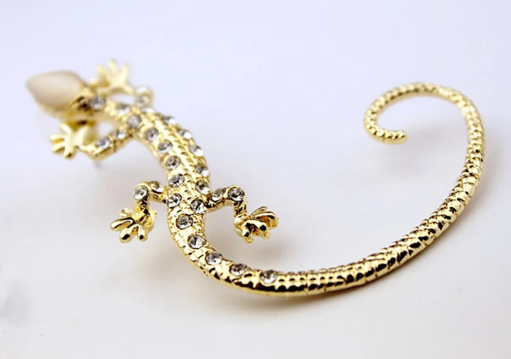 1 шт. 2017 модные серьги-манжеты со стразами роскошные элегантные серьги-гвоздики в