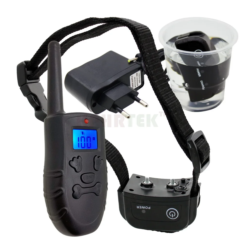 Перезаряжаемый и водонепроницаемый ошейник для дрессировки собак с подсветкой