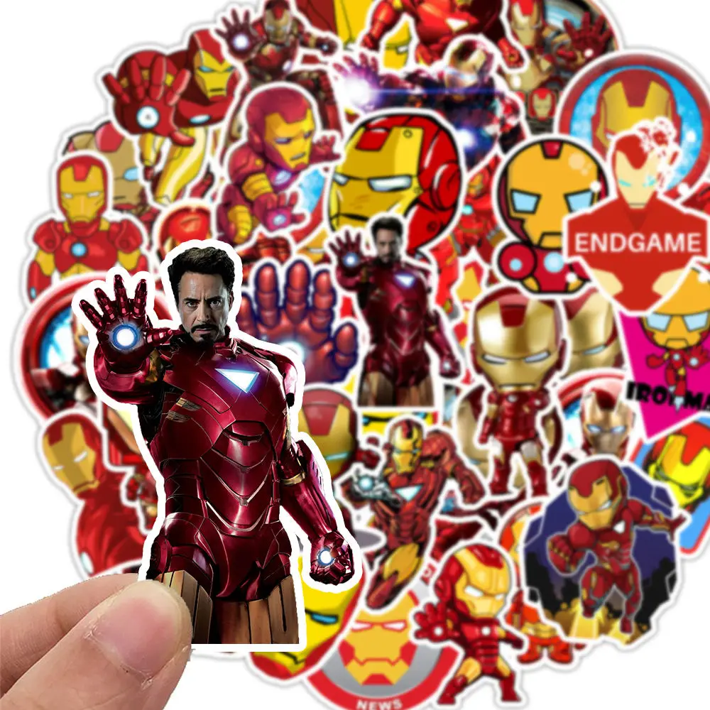 35 шт. наклейки Железный человек крутые Мстители Marvel супер герой DIY наклейки на автомобиль мотоцикл багаж ноутбук велосипед игрушка наклейки