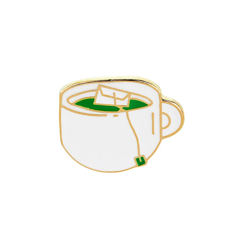 2018 Новое поступление милый мультфильм эмали Pin броши для Для женщин кофе Cuo