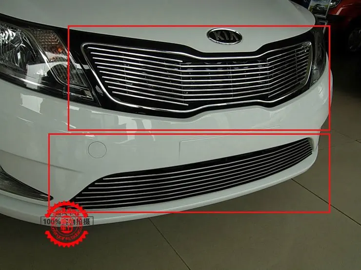 Высококачественная передняя решетка из нержавеющей стали для гонок с отделкой KIA