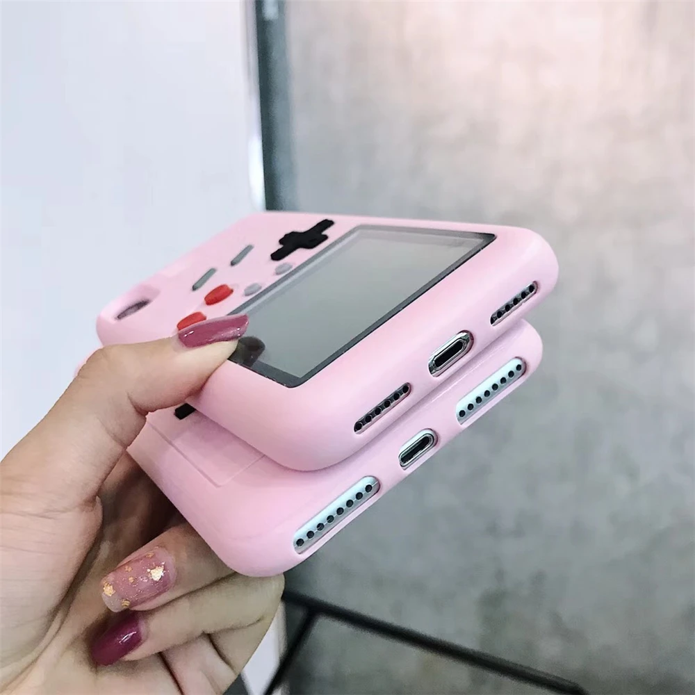 Ретро игры телефон чехол для iPhone X 10 6 S 7 plus 8 плюс тетрис игровой консоли обложка