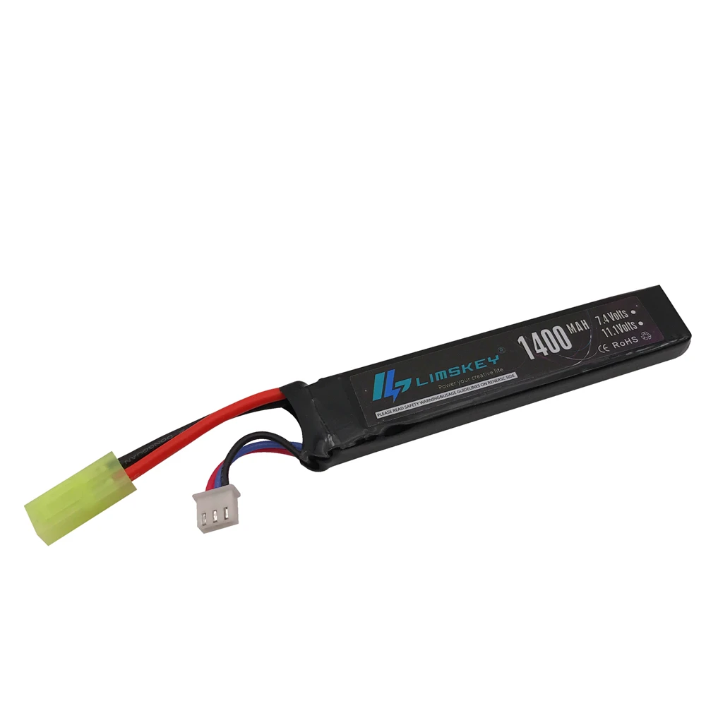 Limskey RC Lipo Battery 7 4 V 1400mAh 25C Mini Airsoft Аккумулятор для пистолетов Model Battery|battery 7.4v|battery