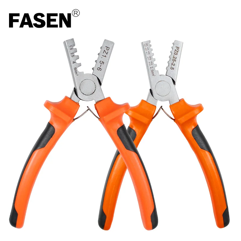 

PZ 0.25-2.5mm2 1.5-6mm2 Terminal ferrule Crimping Tool Bootlace Ferrule Crimper Plier Cable Cord Wire End Sleeves