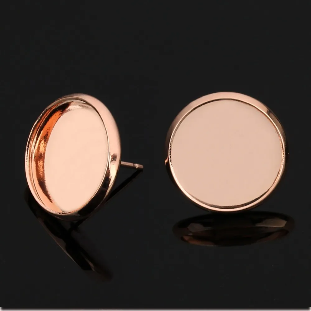 20 шт. стеклянные кабошоны для сережек 8/10/12/14/18/20 мм|jewelry findings|stud earring baseglass cabochon |