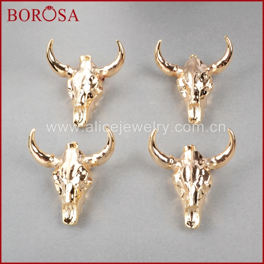 BOROSA стильная голова буйвола с полным золотым цветом бык крупного рогатого скота