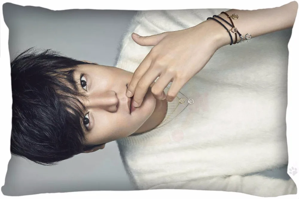 Хит продаж Ли Мин Хо актер на заказ молнии прямоугольная наволочки Подушка