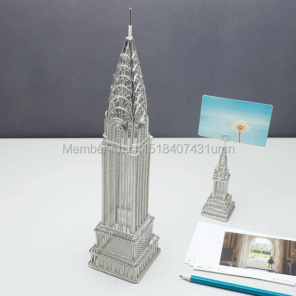 

FREE SHIPMENT J36 CHRYSLER BUILDING STATUES/WIRE MODEL STAINLESS HAND-MADE ART CRAFTS WEDDING&BIRTHDAY&HOME&OFFICE&GIFT&PRESENT