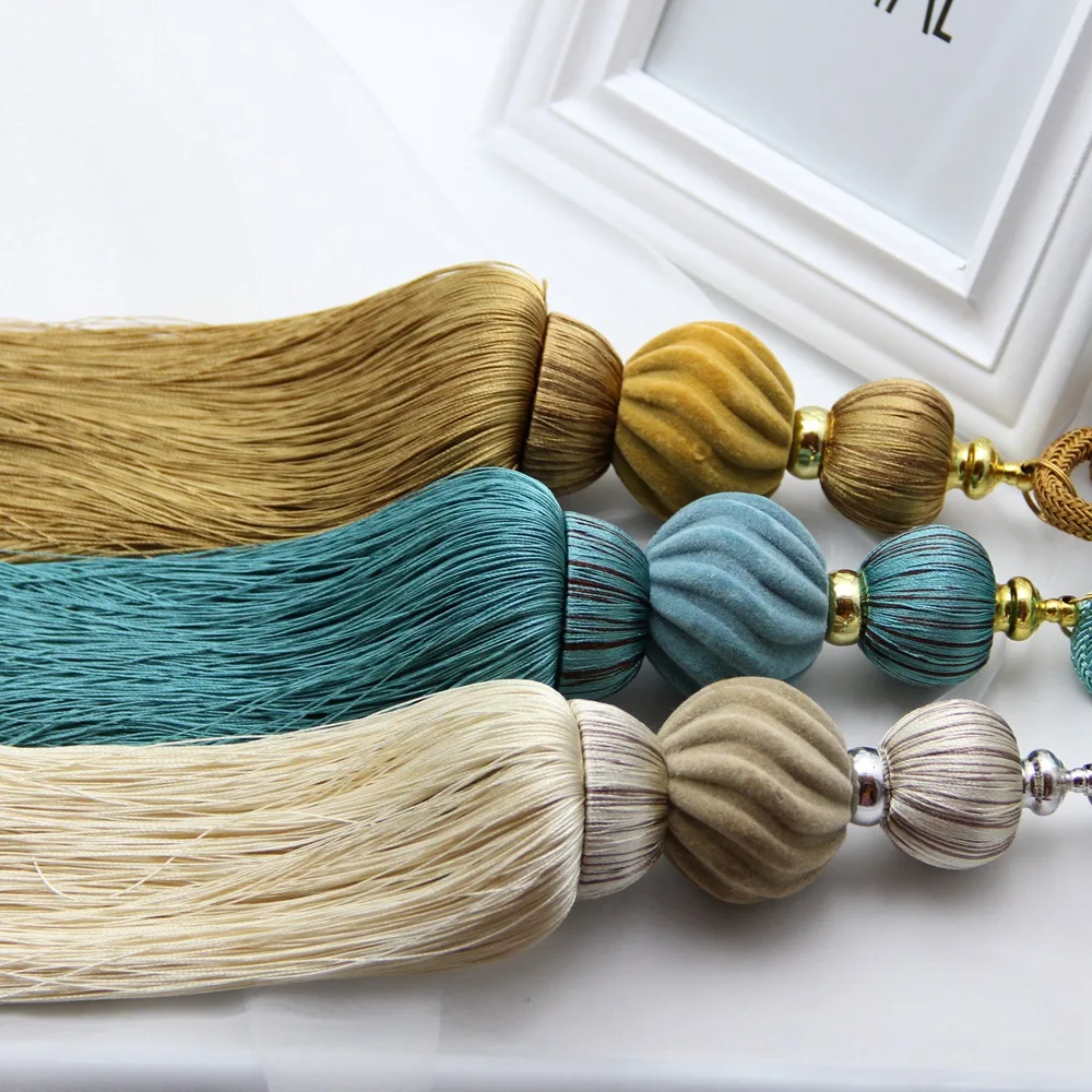 Занавески кисточки Тыква Висячие шарики занавески аксессуары Tiebacks подвеска