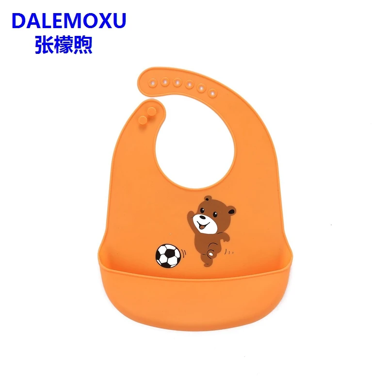DALEMOXU силиконовый нагрудник с мультяшным рисунком детский для еды