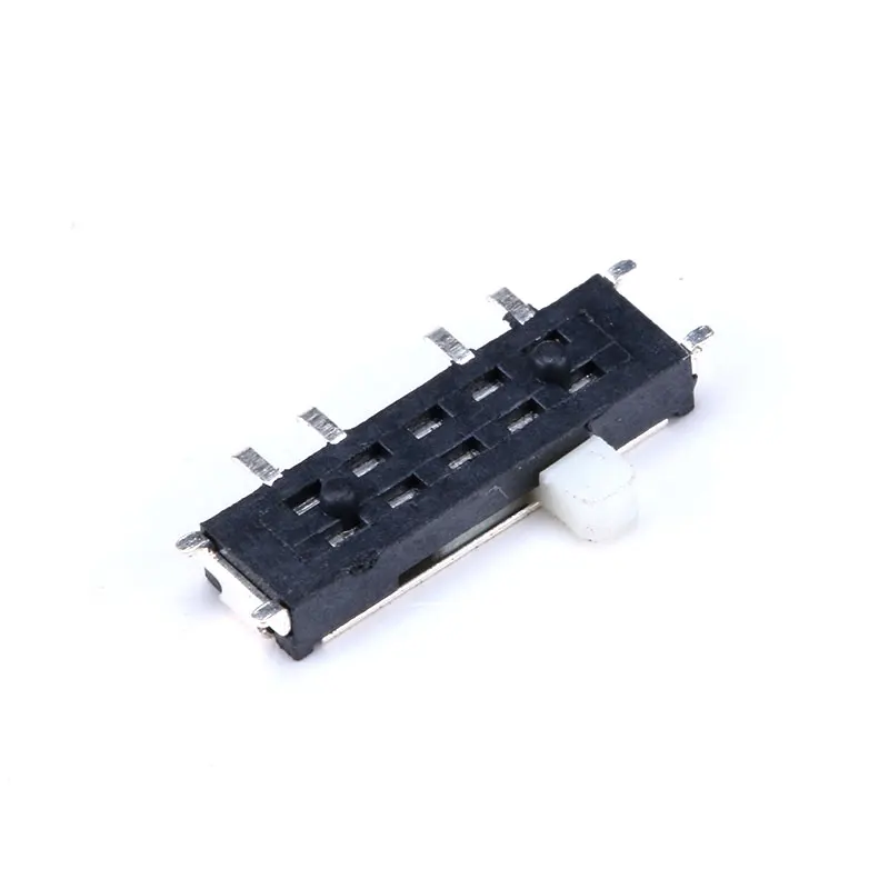 50 шт./лот mini smd smt MSK-02 переключатель с 8 контактами ВКЛ./ВЫКЛ./ВКЛ. 3-позиционные