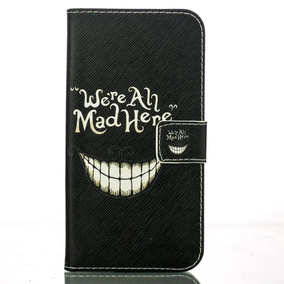 

Wallet Leather Flip Case For Samsung Galaxy Ace 4 G357FZ Ace Style LTE SM G357 SM-G357 Back Cover Flower Chimes Phone Bag DP23Z