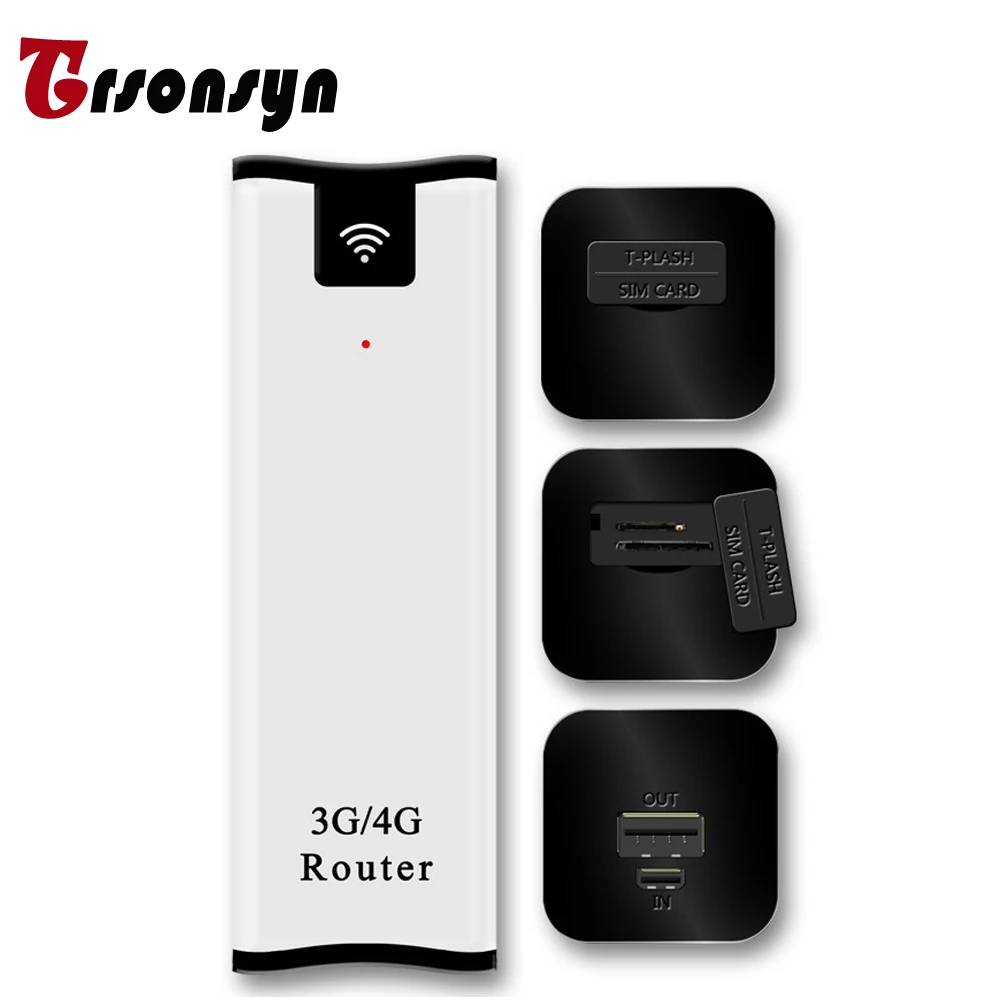 

Tronsyn A3 21.6Mbps Mini 3G WiFi Router Power Bank With SIM Card Slot