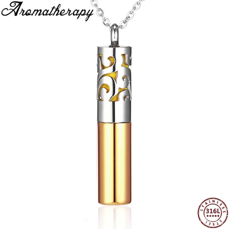 Розовое золото цвет сосуд для эфирных масел анти тревога ювелирные изделия из