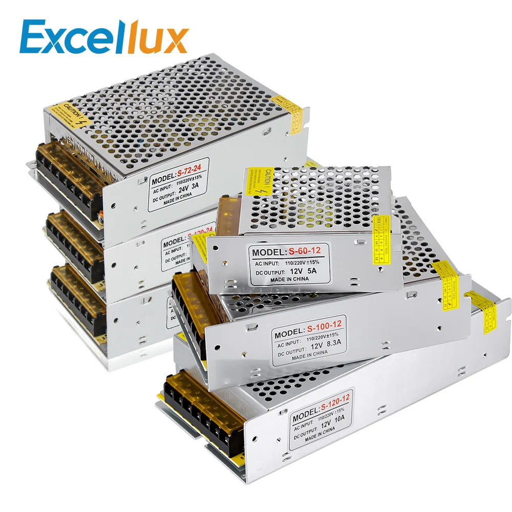 12V 24V светодиодный Питание 2A 3A 5A 10A 20A 30A 40A светильник ing трансформатор Светодиодный