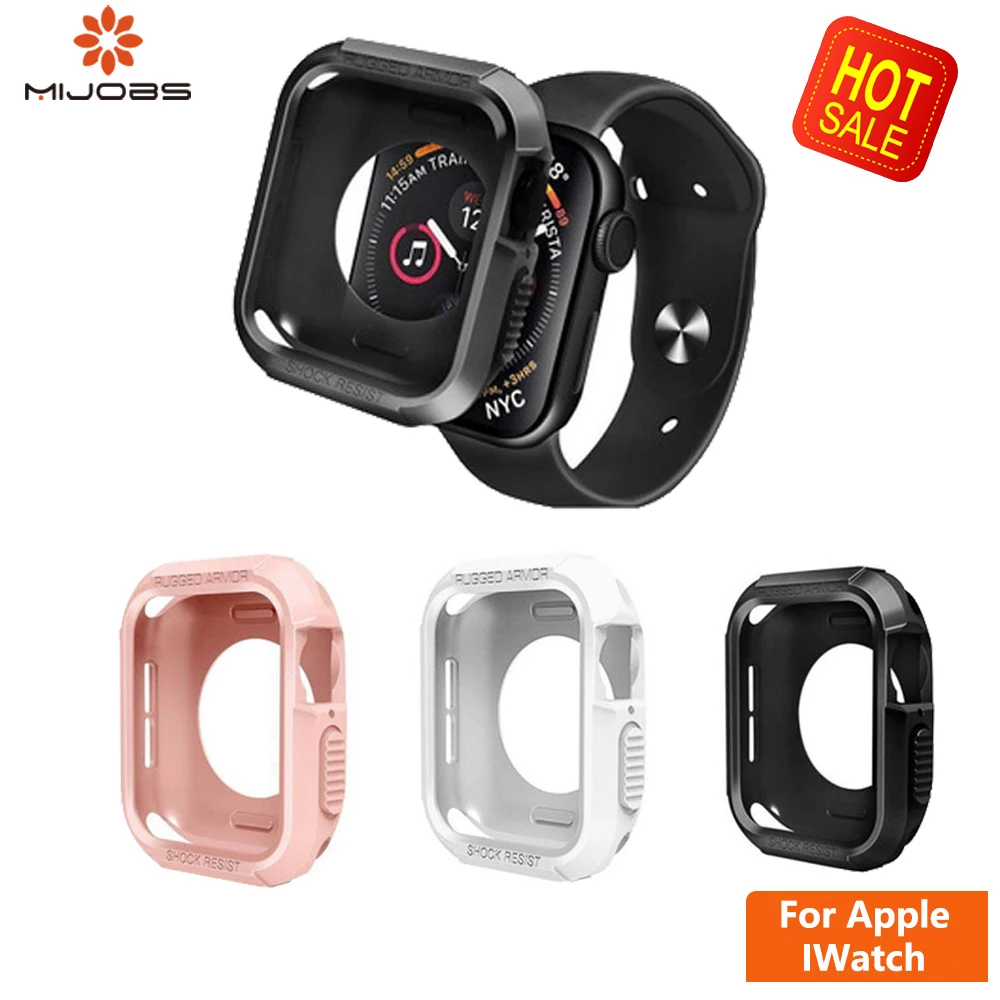 Тонкий ТПУ чехол для часов Apple Watch 4/2/1 40 мм 44 ремешок мягкий прозрачный Защита