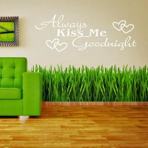 Персонажи всегда целуются со мной цитата настенные наклейки для комнаты
