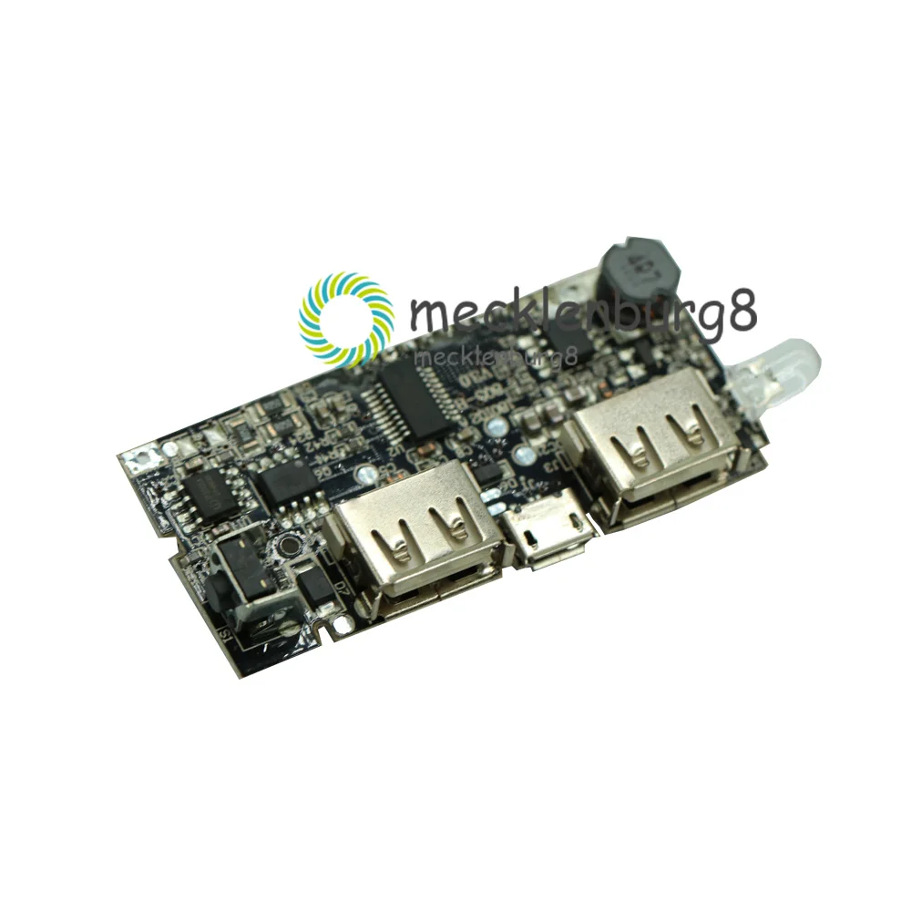 Двойной USB 5V 1A 2.1A мобильный Банк питания 18650 зарядное устройство PCB ЖК дисплей