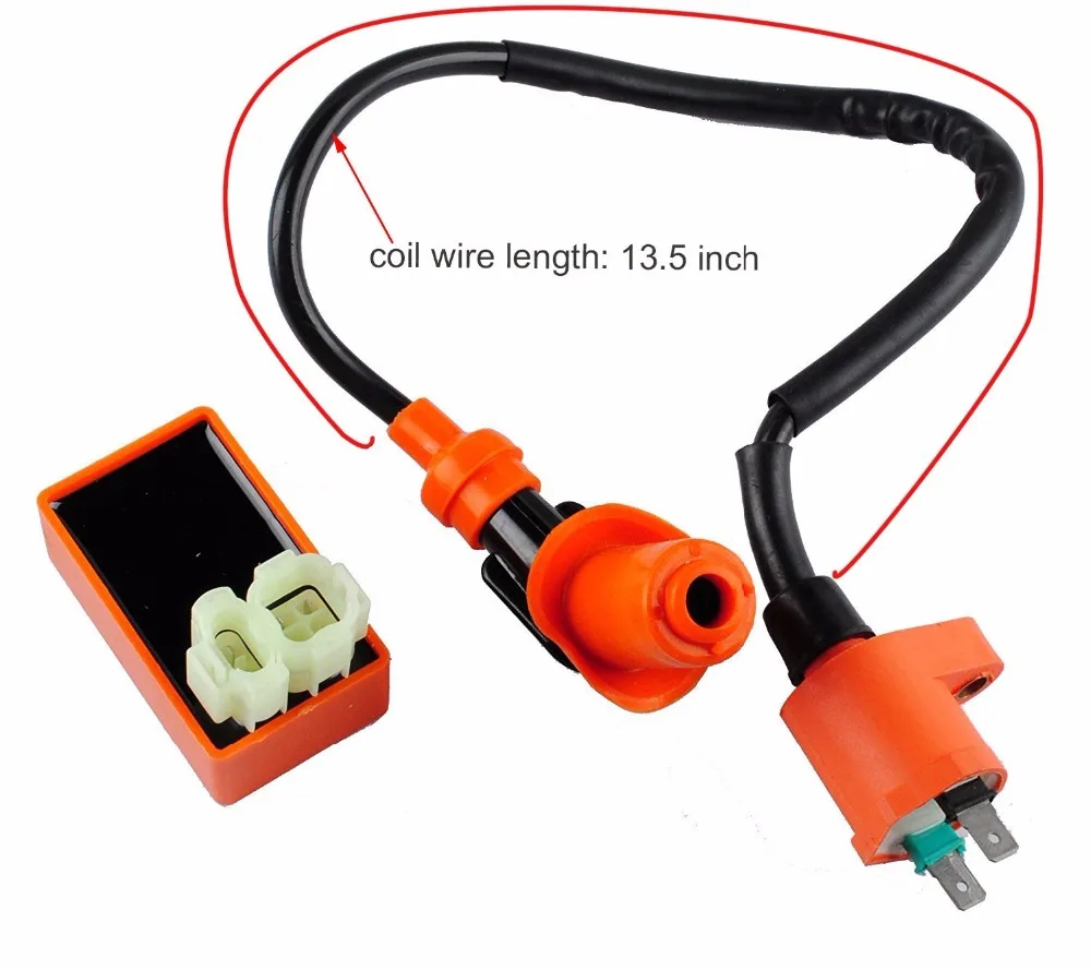 Knight Racing катушка зажигания 6 контактов AC CDI Коробка Свеча A7TC подходит китайский GY6