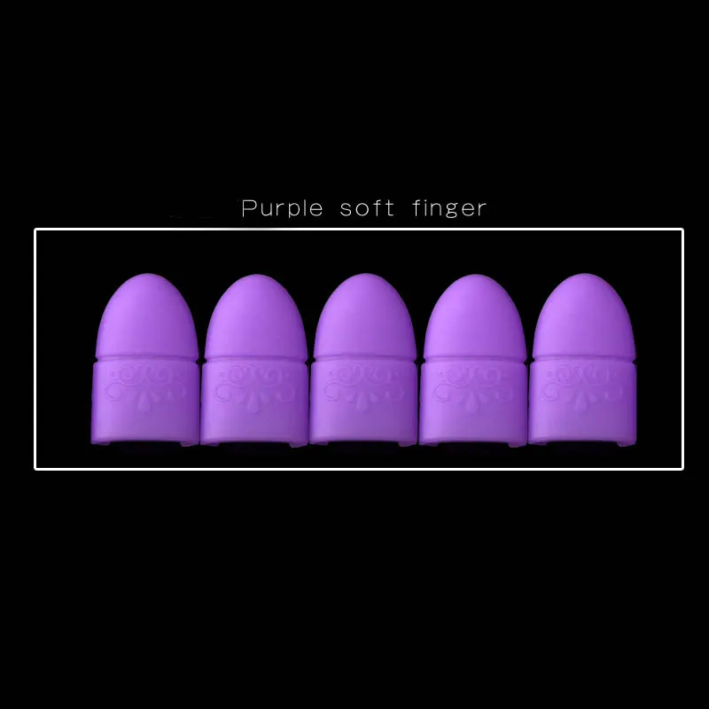 Purple 10 шт./пакет лак искусство впитывающийся для Кепки силиконовый средство для снятия УФ гель-лака Обёрточная бумага чистая обезжиривающее средство зажима многоразовый Обёрточная бумага s резиновый маникюрных инструментов - Цвет: Purple