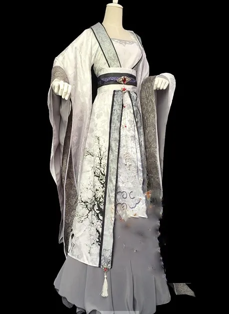 Costume 165cmH Ming He Zhi Ying чудо Никки серии чернильный принт шифоновый костюм ханьфу, косплей сценическое представление или телевизионные игры Hanfu - Цвет: Costume 165cmH
