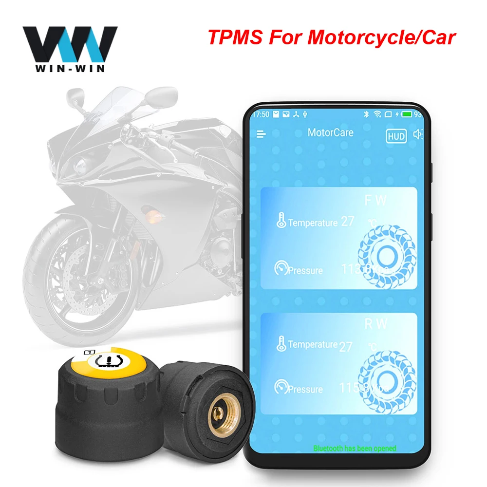 TPMS Мотоцикл Авто TPMS 2 Внешний датчик s для Android IOS tpms датчик давления в шинах Система мониторинга tmps давление в шинах