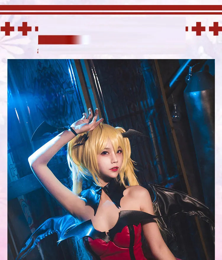 Shugo Chara! Tsukiyomi Utau маленький костюм для косплея дьявол красный PU платье костюмы на Хэллоуин для женщин аниме одежда наряды cos wing