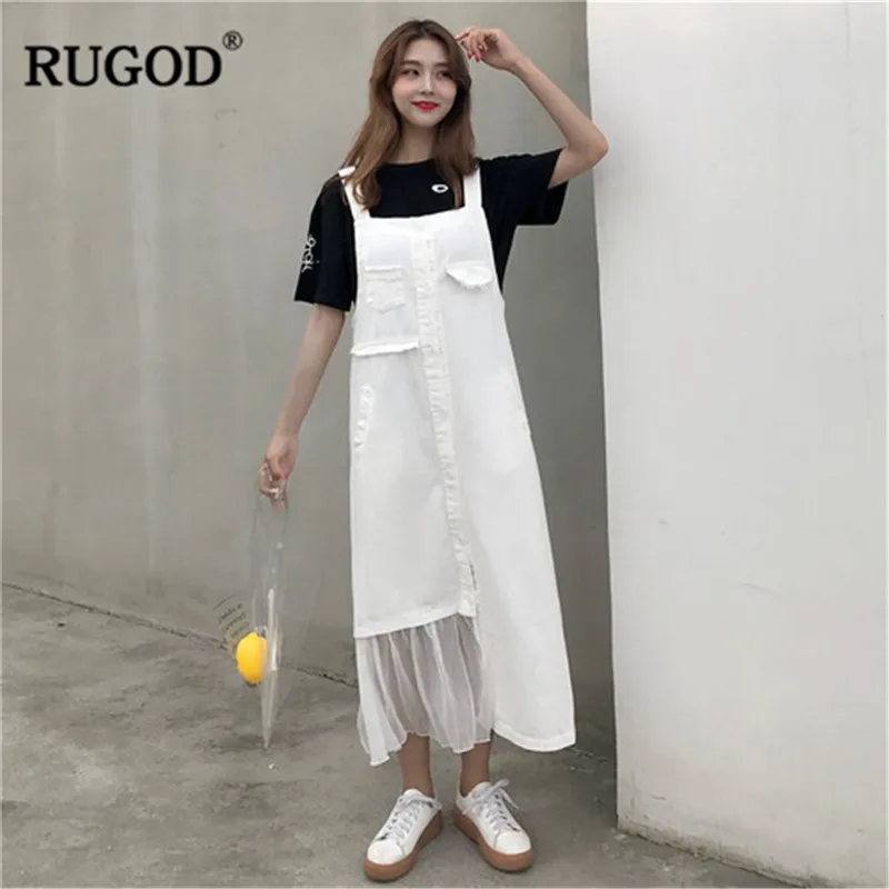 Женское Ковбойское платье RUGOD винтажное длинное Сетчатое платье-макси с