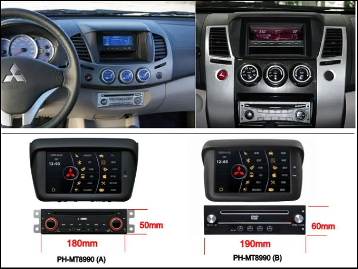 Для Mitsubishi Challenger/Hunter/Nativa 2009~ 2013-автомобильный радиоприемник с навигацией GPS dvd-плеер стерео BT MFD HD сенсорный экран системы