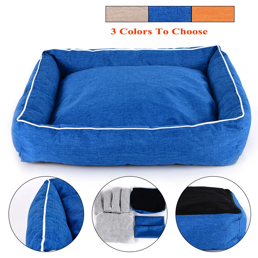 Кровать для домашних животных собак кошек хлопковая скамья щенков кровать