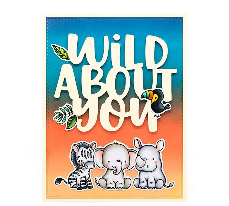 LLove CCraft wild about you 2019 новые металлические Вырубные штампы Скрапбукинг для