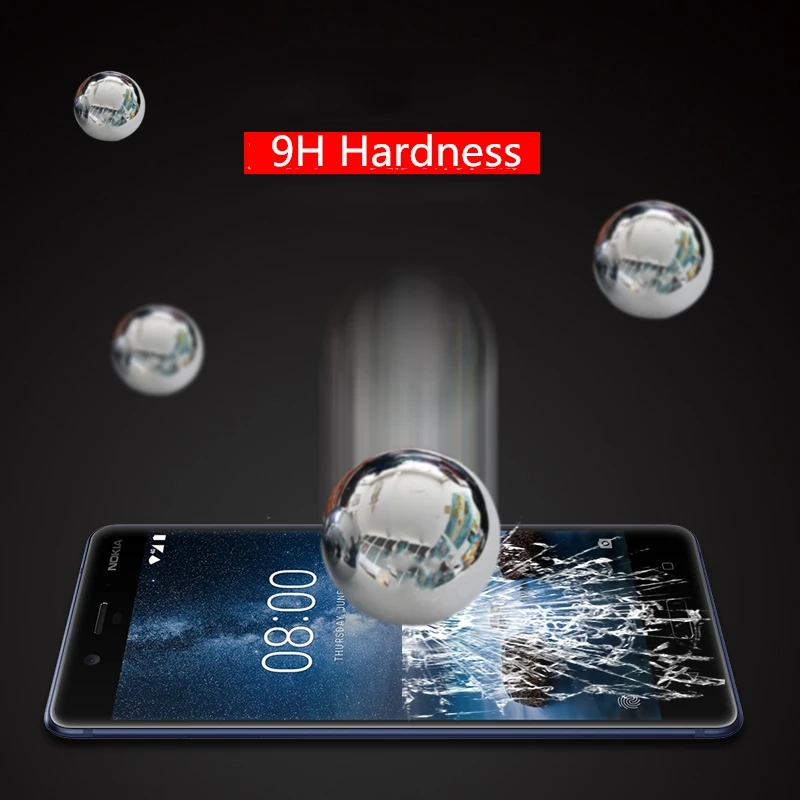 Полное покрытие из закаленного стекла для Nokia 6 защитная пленка 9 H 5 Чехол 2 1 3 1X5 1X6