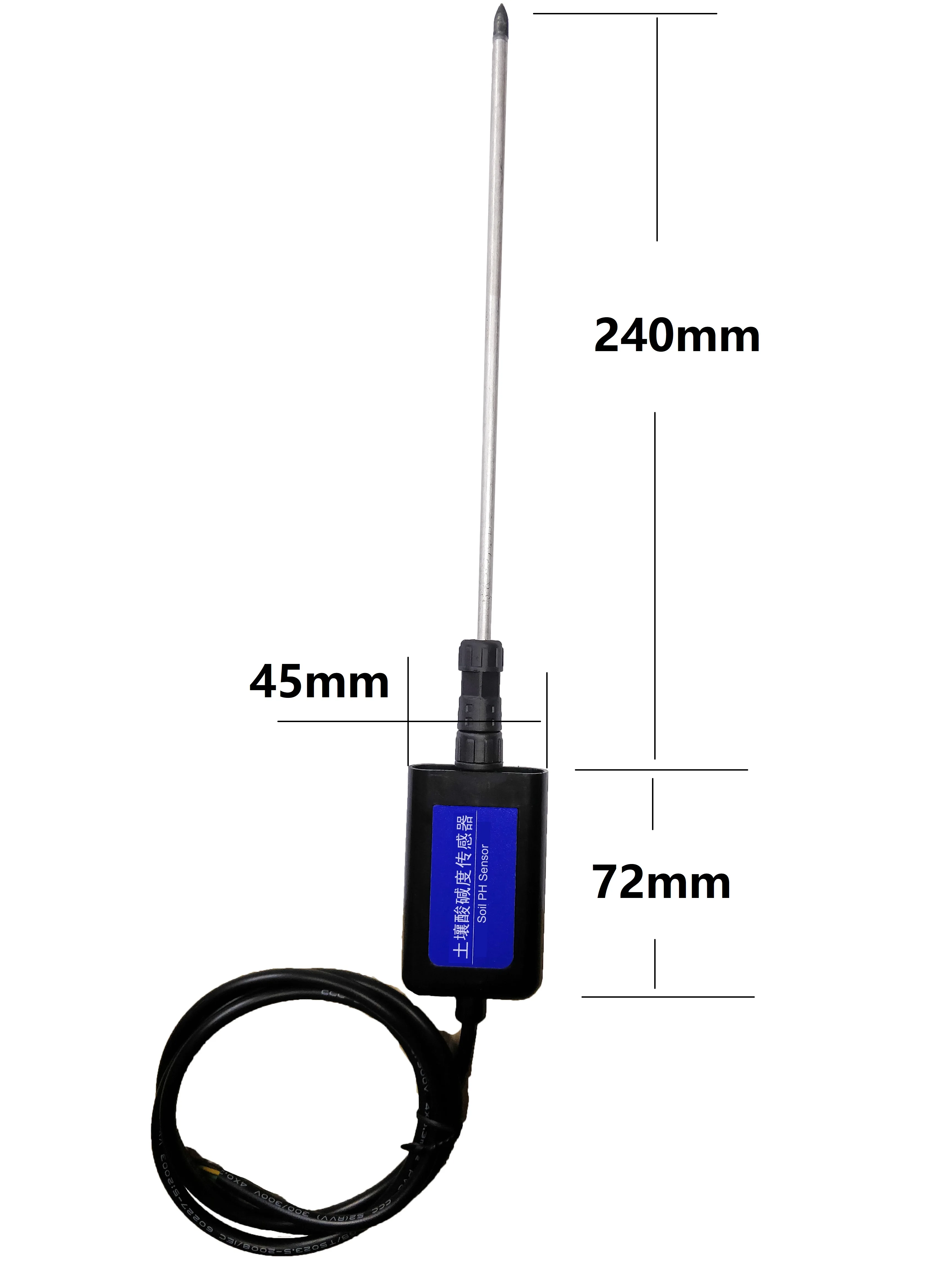 Датчик PH почвы передатчик RS485 MODBUS для сельскохозяйственной теплицы