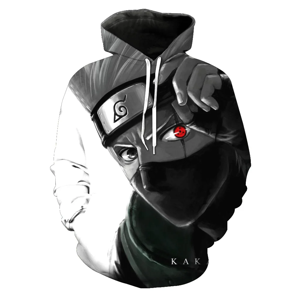 

Drop shipping Cartoon 3d Anime Hatake Kakashi Hoodie Sweatshirt Men Women Outerwear casual Pullovers Jacket Asian size