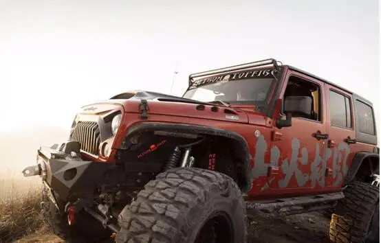 Wheelbase 324 мм прозрачный корпус с наклейками для 1/10 весы RC Rock cralver грузовика 4x4 Defender