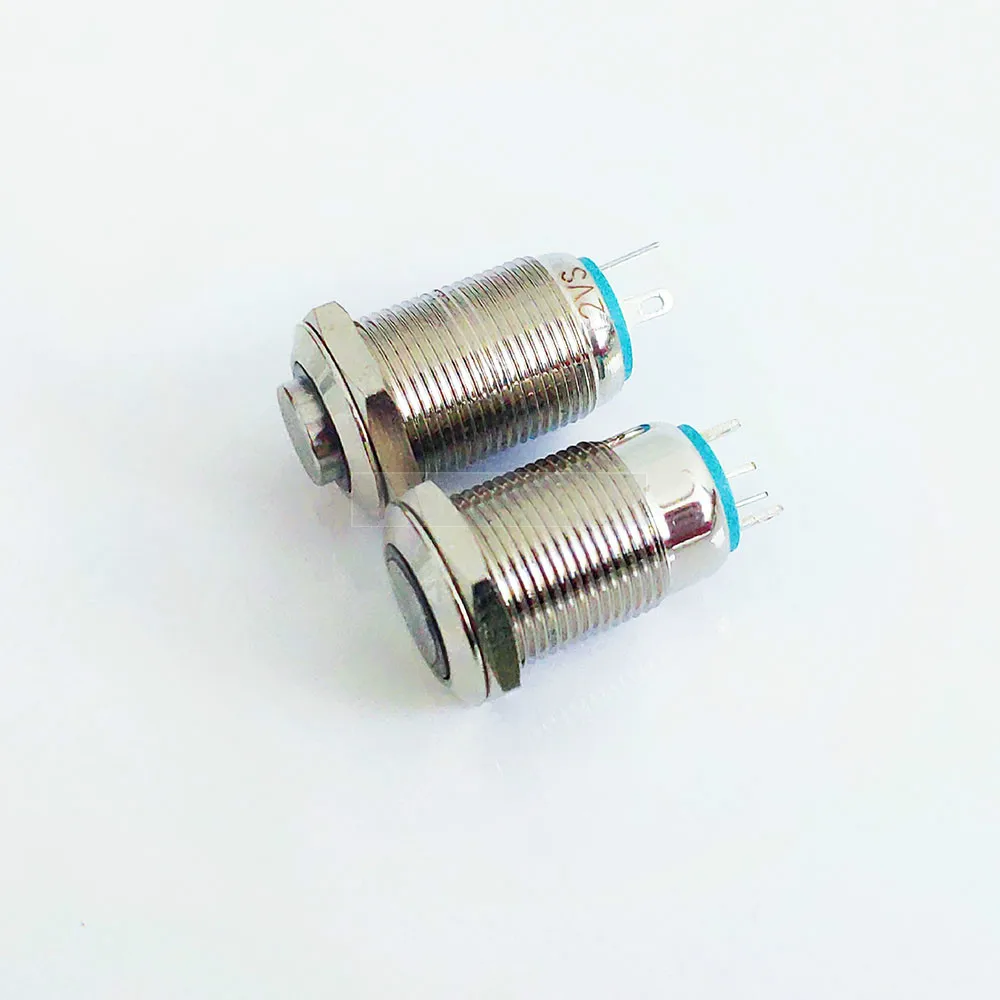 12 мм металлический кнопочный переключатель Панель отверстие фиксации Мощность