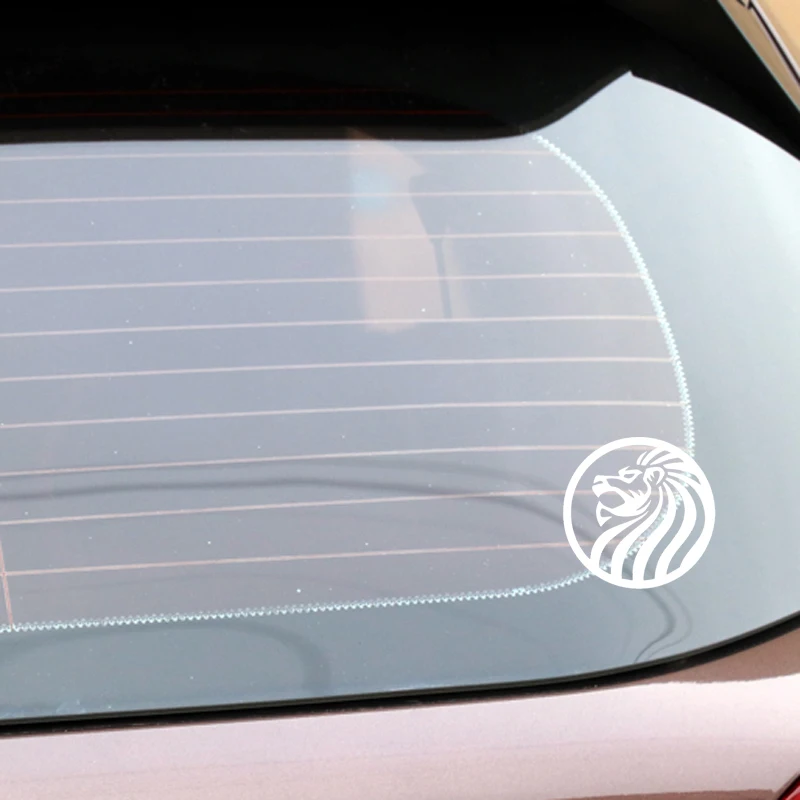 YJZT 15.1CM*15.1CM Lion Pattern Accessories Car Stickers Window Vinyl Decal Black/Silver C4-1059 | Автомобили и мотоциклы