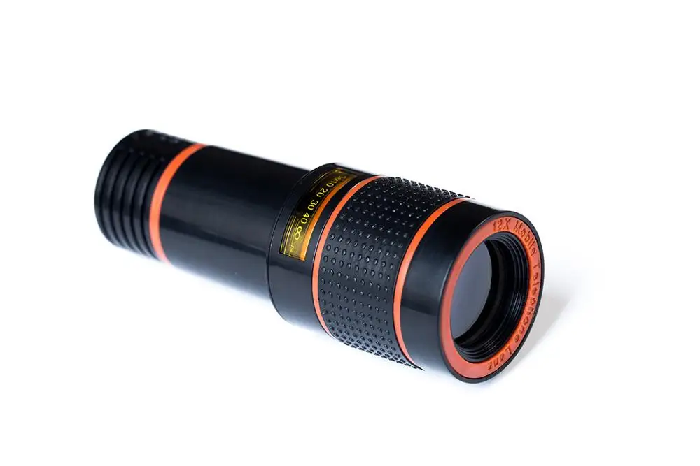 12X ABS 8x/10x/12x/14x Мини HD зум увеличение Монокуляр оптический телескоп Длинные фокусная линза универсальный для цифровой Камера мобильные телефоны - Цвет: 12X ABS