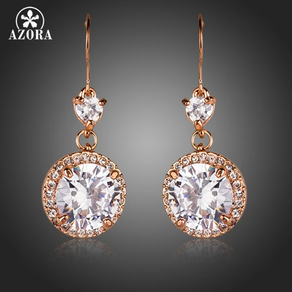 Серьги подвески из розового золота в форме сердца с фианитами|drop earrings|earrings dropsazora