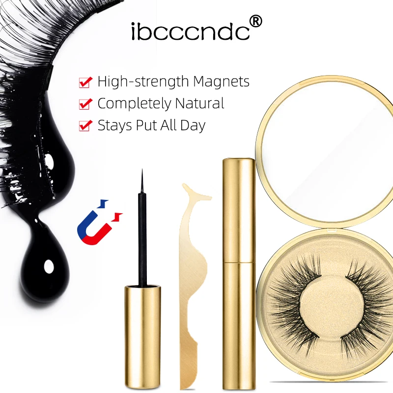 5 магнитных ресниц с магнитной подводкой для глаз долговечная Водонепроницаемая