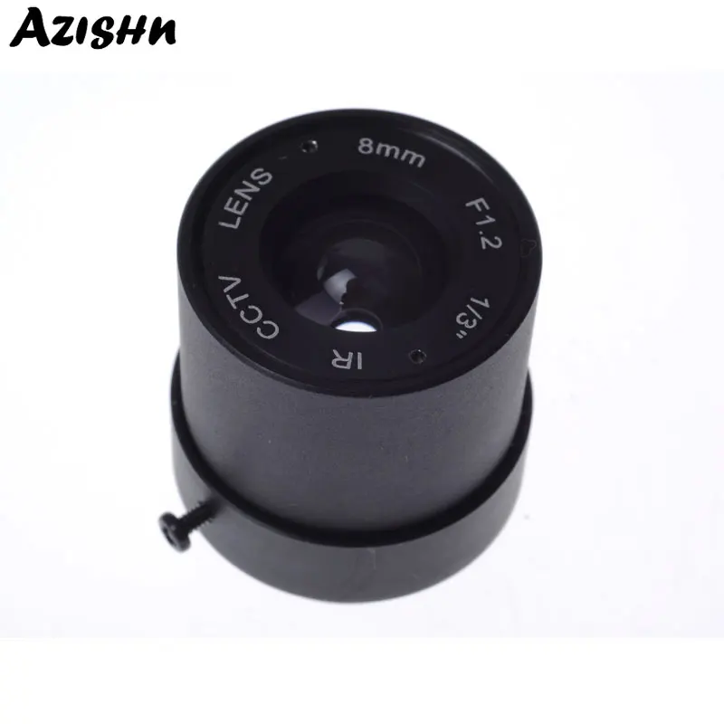 

Wholesale CCTV CS LENS 8mm 40degrees 1/3" F1.2 CCTV Fixed Iris IR Infrared CS Mount Lens For Security CCTV Camera